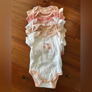 Le Top Pink and White Onesie Collection - Bundle of 5